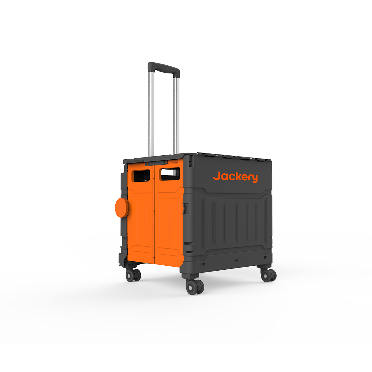 Skládací vozík Jackery pro Explorer 1000 V2 – rozložený, pohled z boku