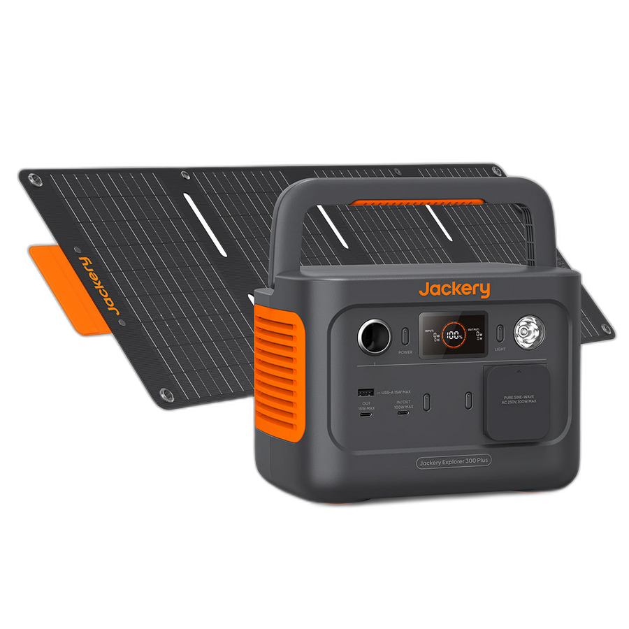 Jackery Set – Explorer 300 Plus + SolarSaga 40W Mini